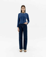 Briana Blouse - Cobalt