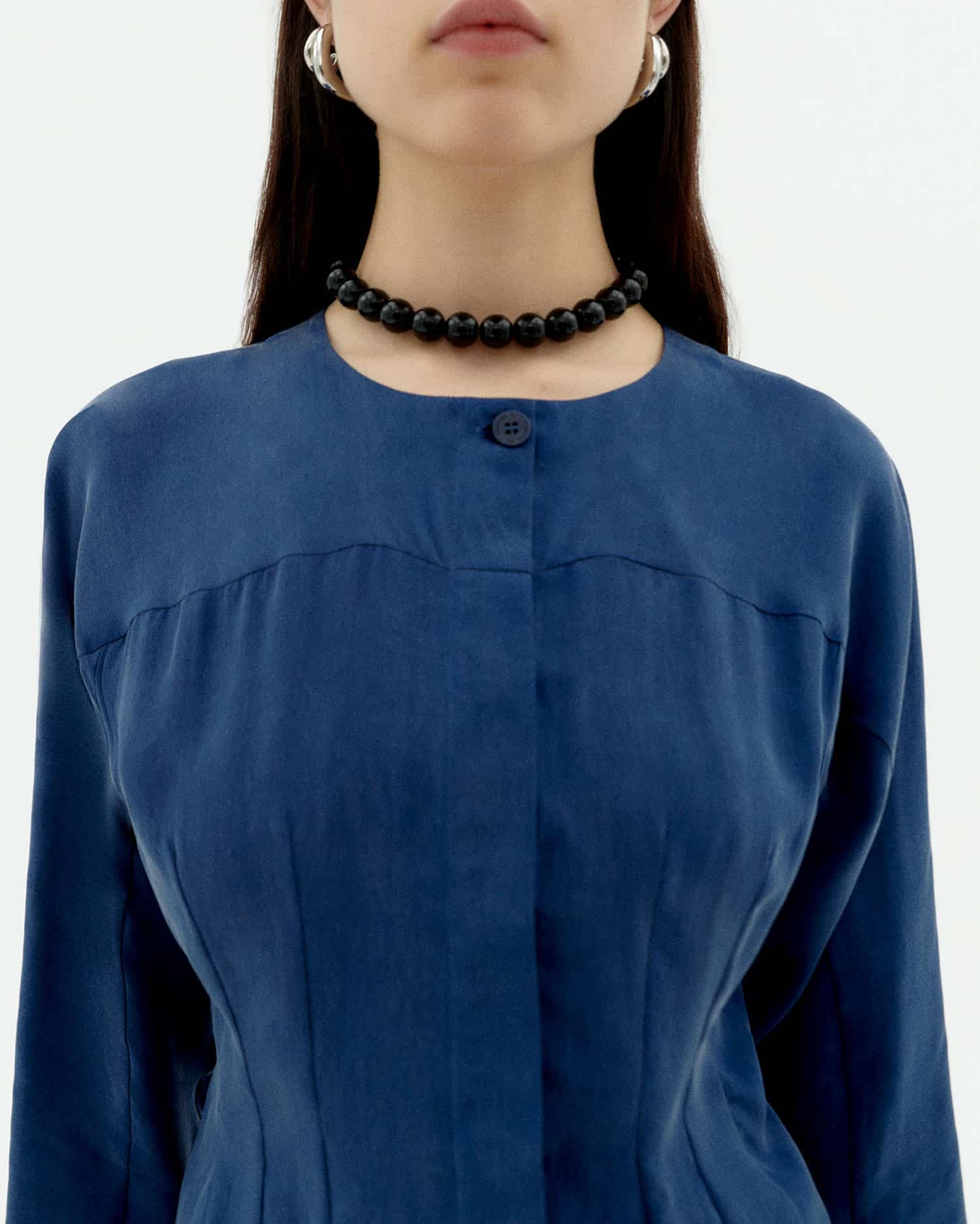 Briana Blouse - Cobalt