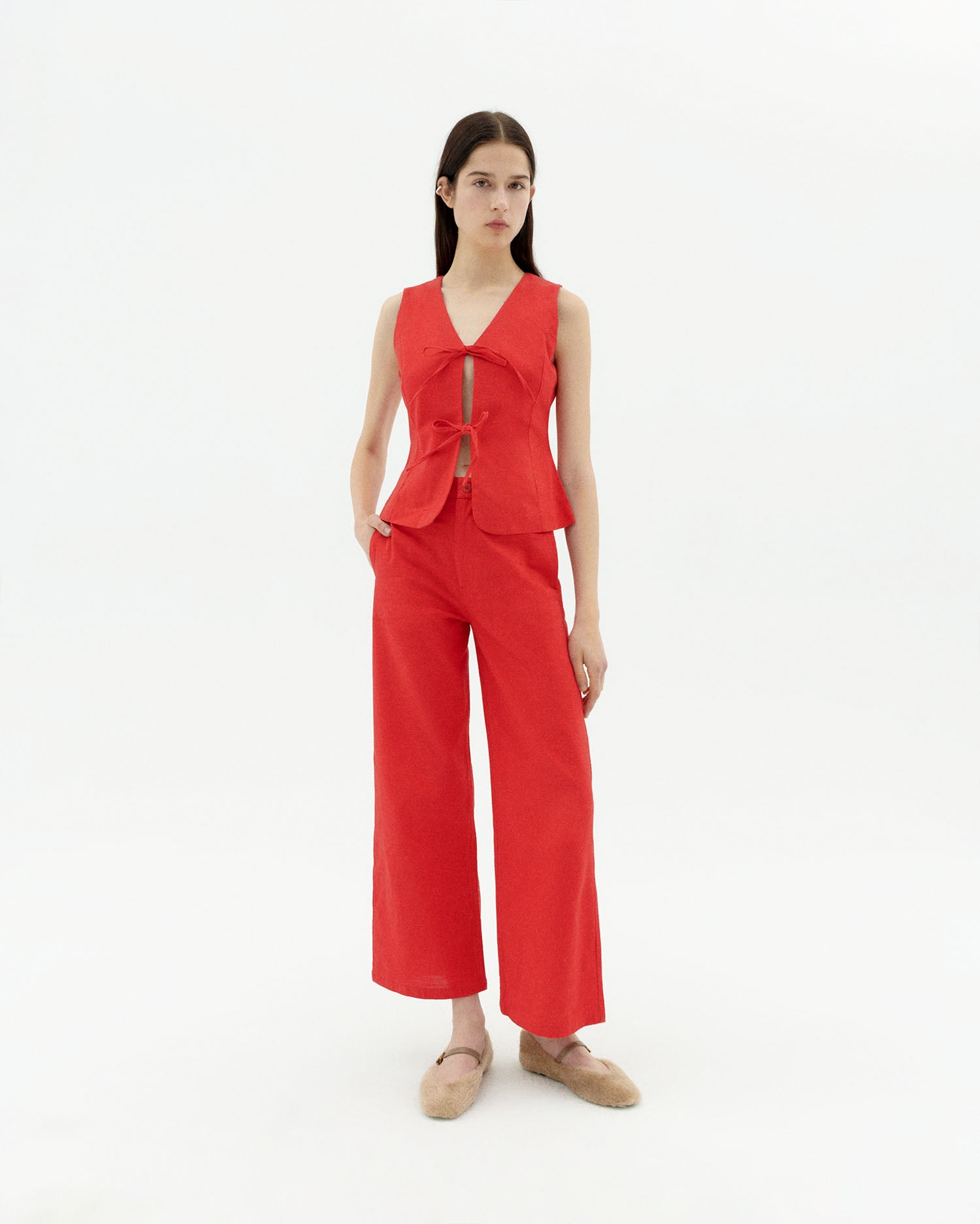 Karina Pants - Fiery Red