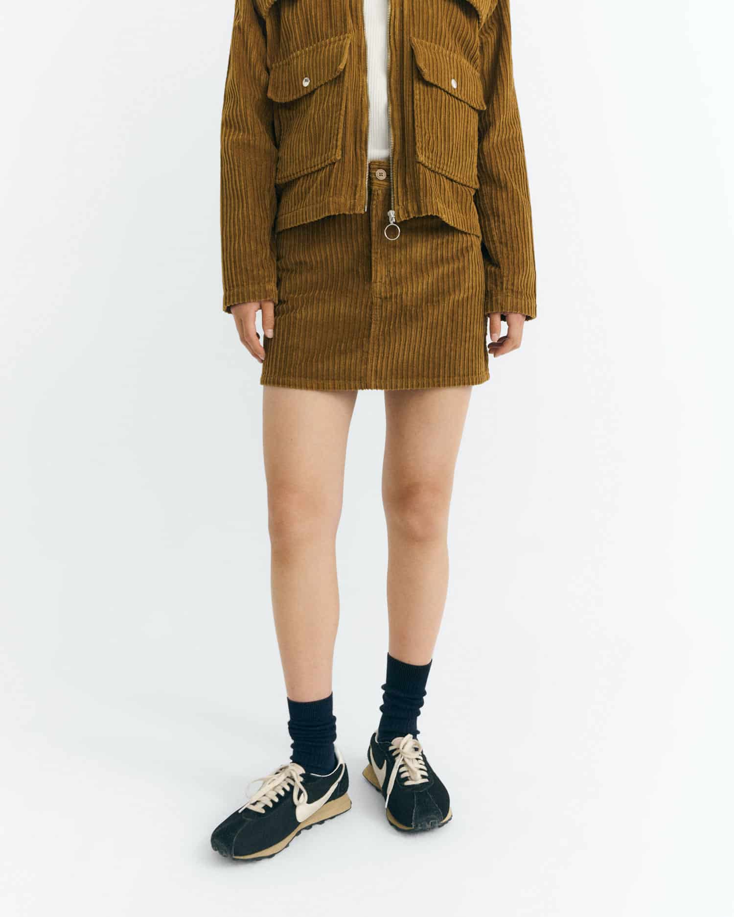 Corduroy Kimmy Skirt - Light Oak