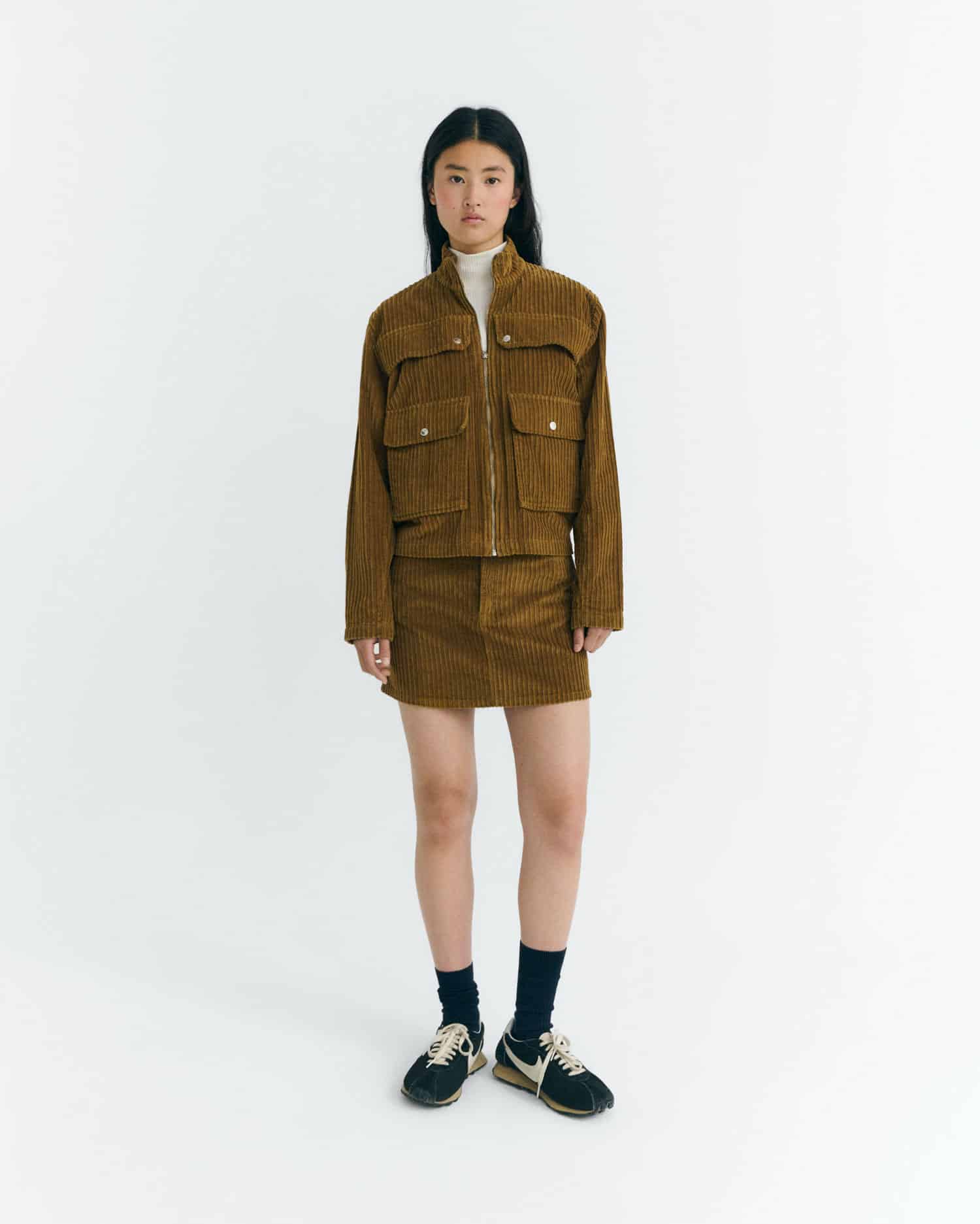 Corduroy Kimmy Skirt - Light Oak