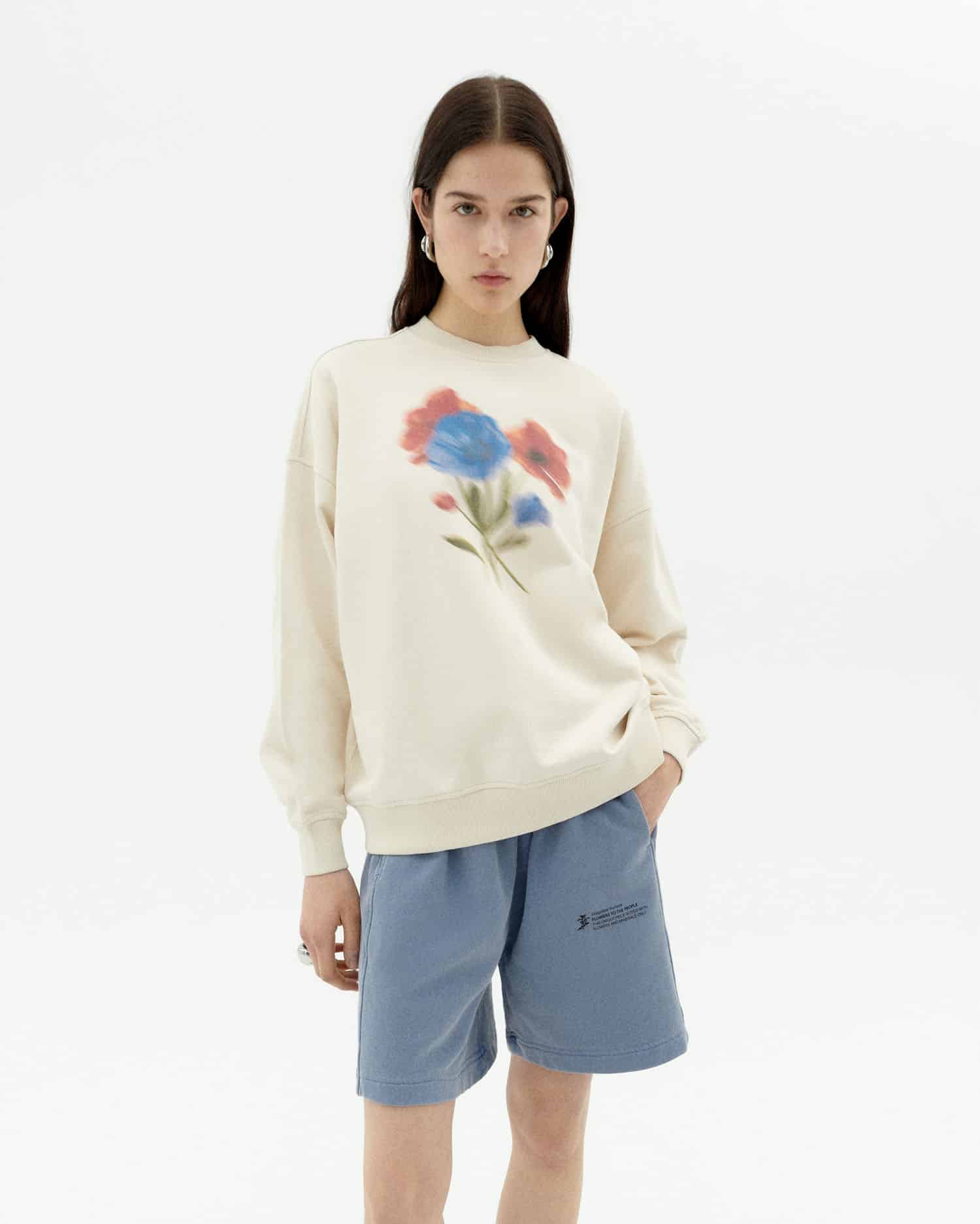 Jimena Sweatshirt - Blurry Flower