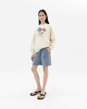 Jimena Sweatshirt - Blurry Flower