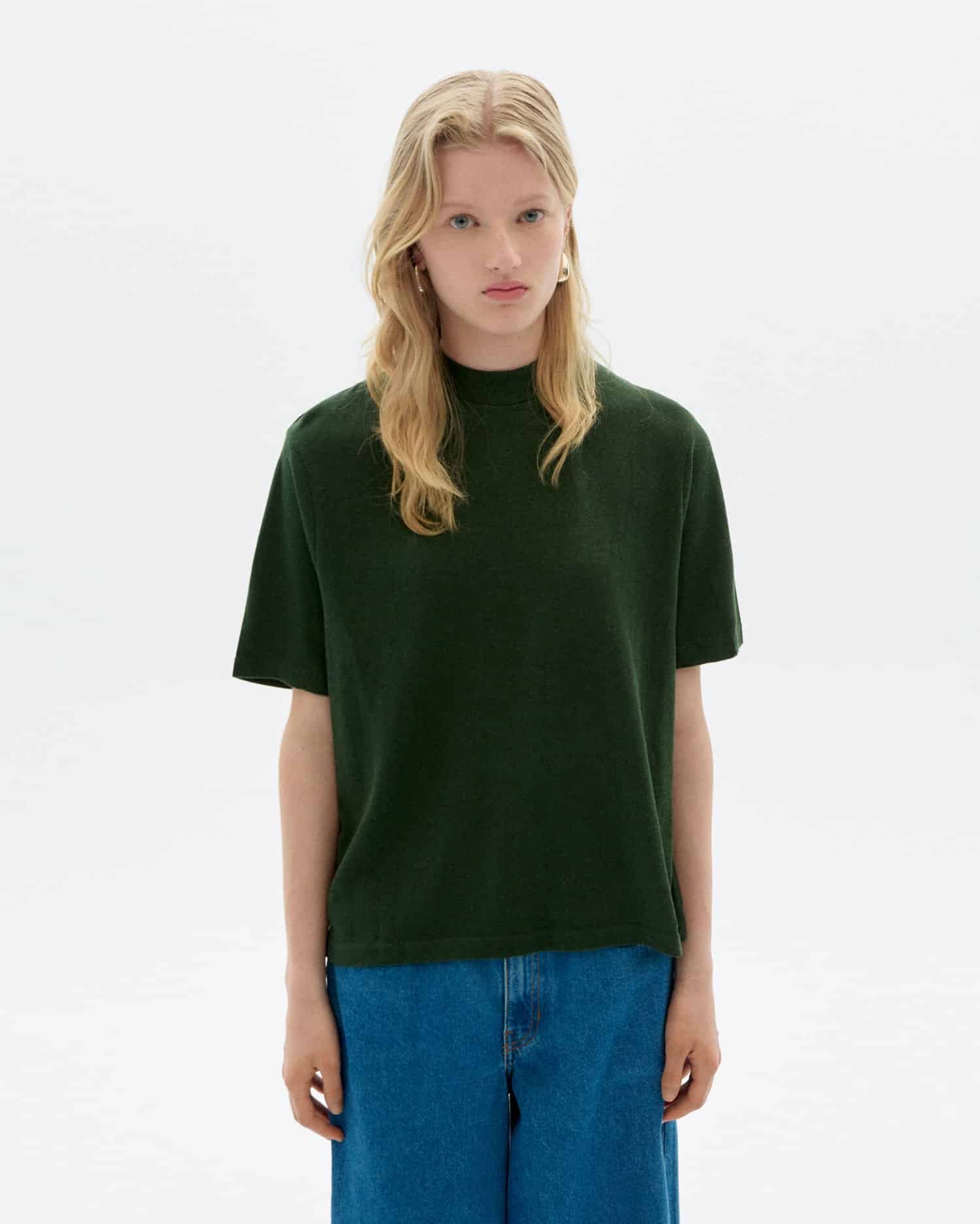 Aidin T-Shirt Hemp - Bottle Green